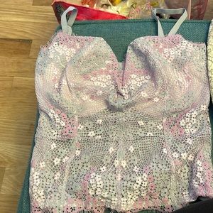 Victoria’s Secret Lilac Floral Corset